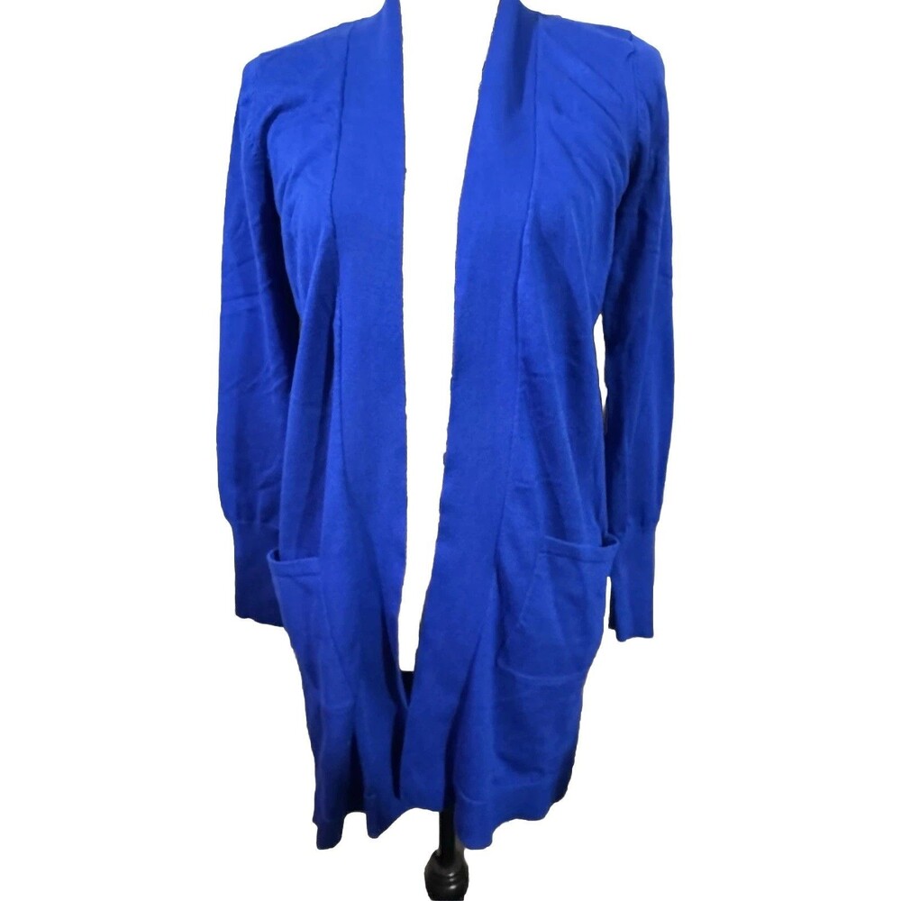Spense Open Front Cardigan blue Size Small